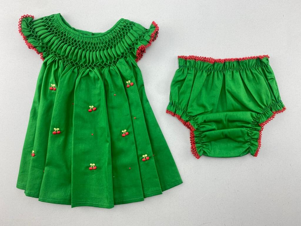 vestido verde casinha de abelha
